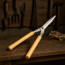 Wooden Handle Hedge Shears, Bush Clipper