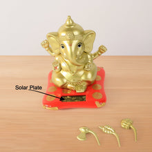 Decorative Religious Large Lord Ganesha Idol with Solar-Powered Base (1 Pc)