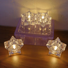 Flameless Star-Shaped LED Candles (4 Pc / Set)